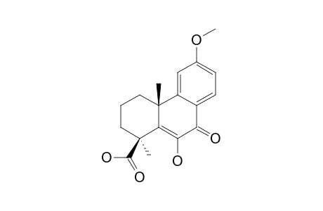 1-BETA-CARBOXY-9-OXO-6-METHOXY-10-HYDROXY-1-ALPHA,4A-BETA-DIMETHYL-1,2,3,4,4A,9-HEXAHYDRO-PHENANTHRENE