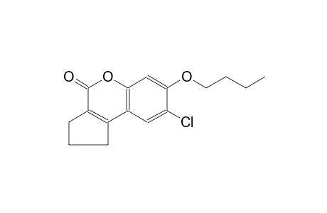 Benzo[b]cyclopenta[d]pyran-4(1H)-one, 7-butoxy-8-chloro-2,3-dihydro-