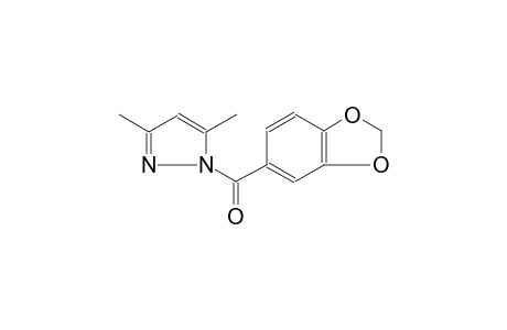 1H-pyrazole, 1-(1,3-benzodioxol-5-ylcarbonyl)-3,5-dimethyl-