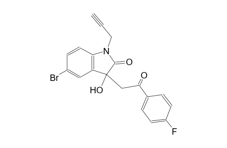 5-bromo-3-[2-(4-fluorophenyl)-2-oxoethyl]-3-hydroxy-1-(2-propynyl)-1,3-dihydro-2H-indol-2-one