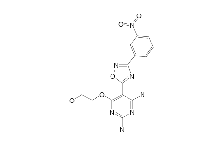 2-[2,6-diamino-5-[3-(3-nitrophenyl)-1,2,4-oxadiazol-5-yl]pyrimidin-4-yl]oxyethanol