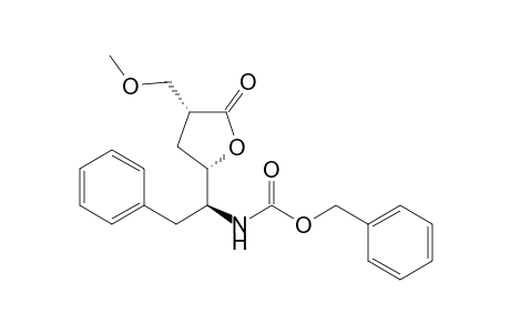 (phenylmethyl) N-[(1S)-1-[(2S,4R)-4-(methoxymethyl)-5-oxidanylidene-oxolan-2-yl]-2-phenyl-ethyl]carbamate