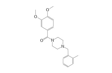 1-(3,4-dimethoxybenzoyl)-4-(2-methylbenzyl)piperazine