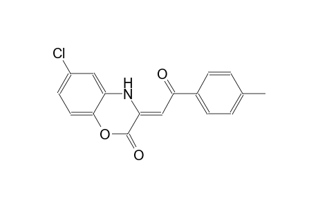 2H-1,4-benzoxazin-2-one, 6-chloro-3,4-dihydro-3-[2-(4-methylphenyl)-2-oxoethylidene]-, (3Z)-