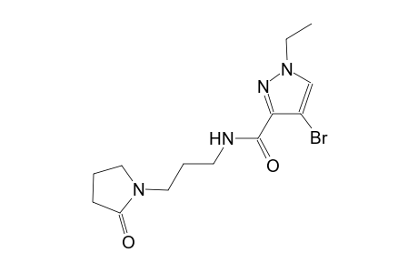 4-bromo-1-ethyl-N-[3-(2-oxo-1-pyrrolidinyl)propyl]-1H-pyrazole-3-carboxamide