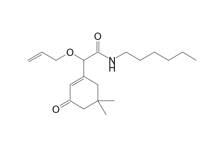 2-Allyloxy-N-hexyl-2-(5,5-dimethyl-3-oxocyclohex-1-enyl)acetamide