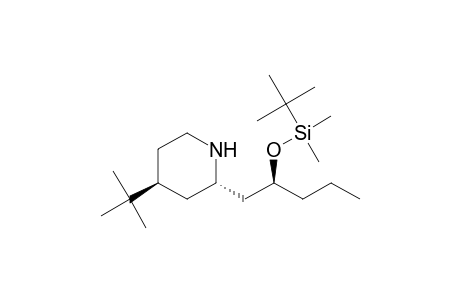 Piperidine, 4-(1,1-dimethylethyl)-2-[2-[[(1,1-dimethylethyl)dimethylsilyl]oxy]pentyl]-, [2.alpha.(R*),4.beta.]-(.+-.)-