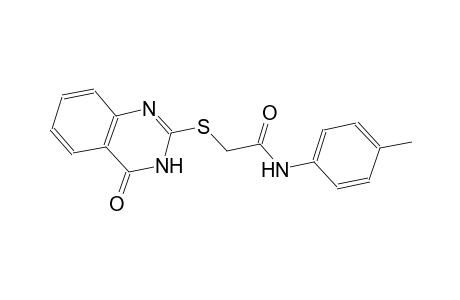 N-(4-methylphenyl)-2-[(4-oxo-3,4-dihydro-2-quinazolinyl)sulfanyl]acetamide