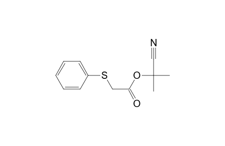 Acetic acid, (phenylthio)-, 1-cyano-1-methylethyl ester