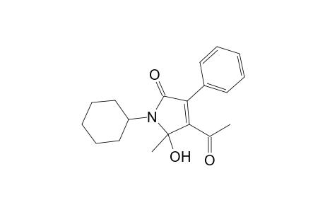 4-Acetyl-1-cyclohexyl-3-phenyl-5-hydroxy-5-methyl-1,5-dihydro-2H-pyrrol-2-one