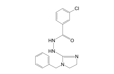 m-CHLOROBENZOIC ACID, 2-(1-BENZYL-2-IMIDAZOLIN-2-YL)HYDRAZIDE