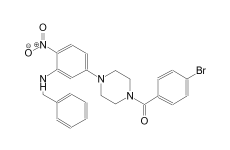 benzenemethanamine, N-[5-[4-(4-bromobenzoyl)-1-piperazinyl]-2-nitrophenyl]-