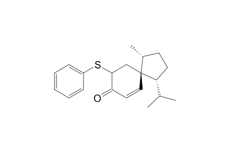 Spiro[4.5]dec-6-en-8-one, 1-methyl-4-(1-methylethyl)-9-(phenylthio)-, (1.alpha.,4.alpha.,5.alpha.)-