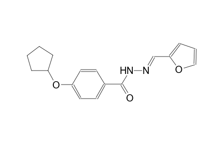 4-(cyclopentyloxy)-N'-[(E)-2-furylmethylidene]benzohydrazide