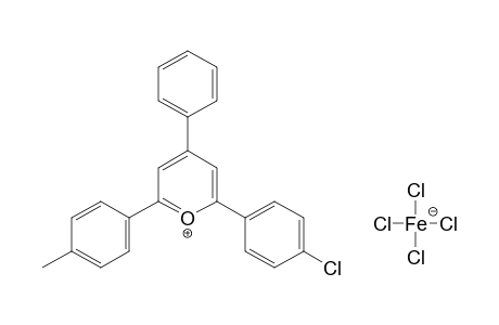 2-(p-CHLOROPHENYL)-4-PHENYL-6-p-TOLYLPYRYLIUM TETRACHLOROFERRATE(1-)