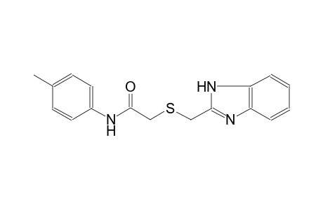 acetamide, 2-[(1H-benzimidazol-2-ylmethyl)thio]-N-(4-methylphenyl)-