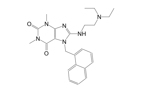 8-{[2-(diethylamino)ethyl]amino}-1,3-dimethyl-7-(1-naphthylmethyl)-3,7-dihydro-1H-purine-2,6-dione