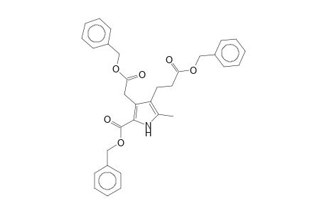 Benzyl 3-[2-(benzyloxy)-2-oxoethyl]-4-[3-(benzyloxy)-3-oxopropyl]-5-methyl-1H-pyrrole-2-carboxylate