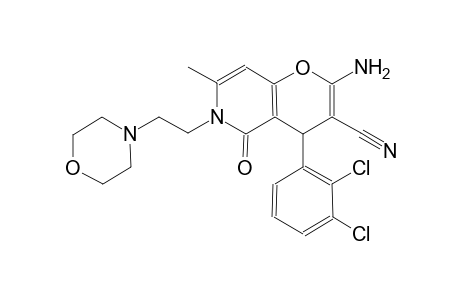 2-amino-4-(2,3-dichlorophenyl)-7-methyl-6-[2-(4-morpholinyl)ethyl]-5-oxo-5,6-dihydro-4H-pyrano[3,2-c]pyridine-3-carbonitrile
