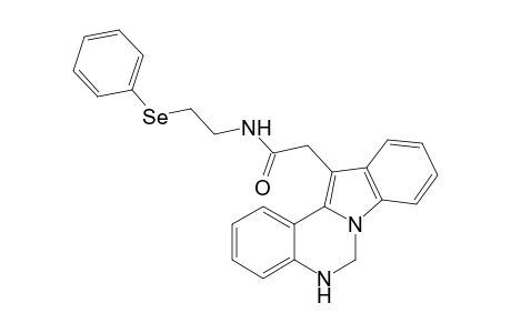 2-(5,6-dihydroindolo[1,2-c]quinazolin-12-yl)-N-(2-phenylselanylethyl)ethanamide