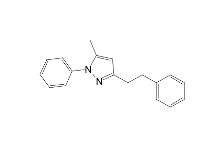 5-Methyl-1-phenyl-3-(2-phenylethyl)pyrazole
