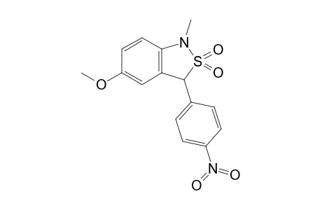 1-Methyl-3-(4'-nitrophenyl)-5-methoxy-2,1-benzisothiazoline - 2,2-dioxide