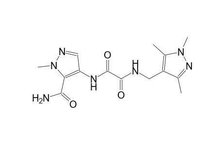 ethanediamide, N~1~-[5-(aminocarbonyl)-1-methyl-1H-pyrazol-4-yl]-N~2~-[(1,3,5-trimethyl-1H-pyrazol-4-yl)methyl]-
