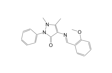 4-([(E)-(2-Methoxyphenyl)methylidene]amino)-1,5-dimethyl-2-phenyl-1,2-dihydro-3H-pyrazol-3-one