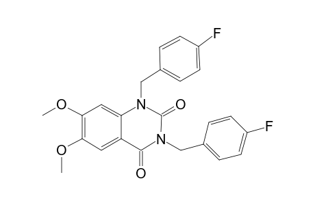 1,3-bis(4-fluorobenzyl)-6,7-dimethoxy-quinazoline-2,4-quinone