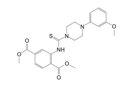 1,4-benzenedicarboxylic acid, 2-[[[4-(3-methoxyphenyl)-1-piperazinyl]carbonothioyl]amino]-, dimethyl ester