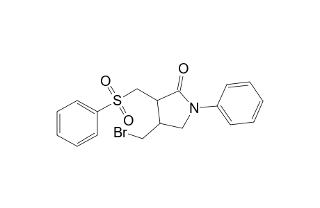 N-Phenyl-4-(bromomethyl)-3-[(phenylsulfonyl)methyl]-2-pyrrolidone