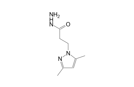 1H-pyrazole-1-propanoic acid, 3,5-dimethyl-, hydrazide