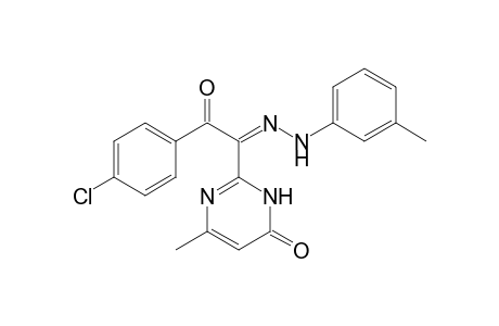 2-[N-(3-methylphenyl)-2-oxo-2-(4-chlorophenyl)-ethanehydrazonoyl]-6-methyl-4(3H)-pyrimidinone