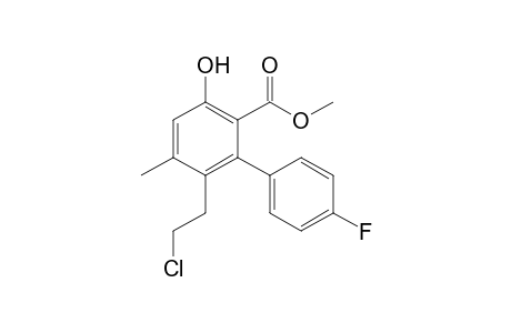 Methyl 6-(2-chloroethyl)-4'-fluoro-3-hydroxy-5-methylbiphenyl-2-carboxylate