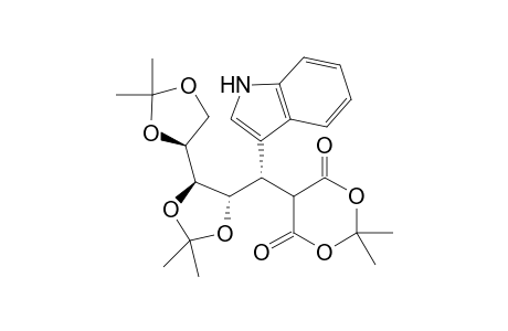 (1'S,2'S,3'R,4'S)-5-[2',3',4',5'-Tetrahydroxy-1'-(1H-indol-3-yl)-(2,3:4,5)-di-O-isopropylidene-pentan-1'-yl]-2,2-dimethyl-1,3-dioxane-4,6-dione
