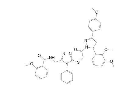 benzamide, N-[[5-[[2-[5-(2,3-dimethoxyphenyl)-4,5-dihydro-3-(4-methoxyphenyl)-1H-pyrazol-1-yl]-2-oxoethyl]thio]-4-phenyl-4H-1,2,4-triazol-3-yl]methyl]-2-methoxy-