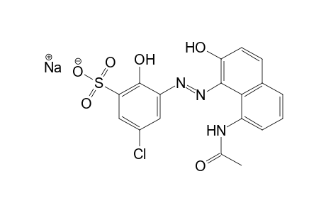 3-[(8-acetamido-2-hydroxy-1-naphthyl)azo]-5-chloro-2-hydroxybenzene sulfonic acid, monosodium salt