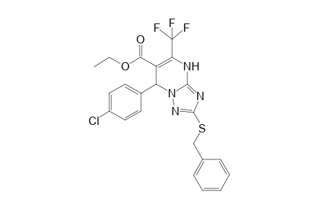 Ethyl 7-(4-chlorophenyl)-2-benzylthio-5-trifluoromethyl-4,7-dihydro-1,2,4-triazolo[1,5-a]pyrimidine-6-carboxylate