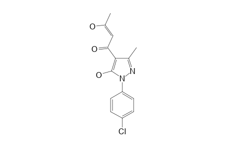 1-(PARA-CHLOROPHENYL)-3-METHYL-4-(ACETYLACETYL)-5-HYDROXYPYRAZOLE;ENOL-TAUTOMER