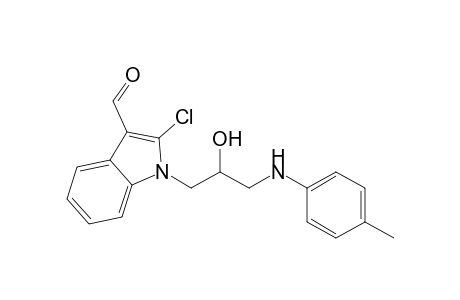 2-Chloro-1-{2-hydroxy-3-[(4-methylphenyl)amino]propyl}-1H-indole-3-carbaldehyde