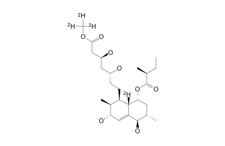 TRIDEUTEROMETHYL-3,5-DIHYDROXY-7-[1,2,3,5,6,7,8,8A-OCTAHYDRO-3,5-DIHYDROXY-2,6-DIMETHYL-8-(2-METHYLBUTYRYLOXY)-NAPHTHALEN-1-YL]-HEPTANOATE
