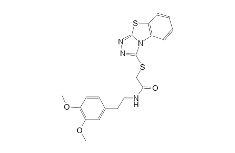 acetamide, N-[2-(3,4-dimethoxyphenyl)ethyl]-2-([1,2,4]triazolo[3,4-b]benzothiazol-3-ylthio)-
