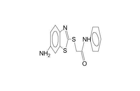 N-phenyl-6-aminobenzothiazol-2-ylthioacetamide