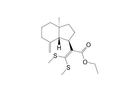 Ethyl (1R*3aS*,7aR*)-.alphas.-[Bis(methylthio)methylene]-Hexahydro-3a-methyl-7-methylene-1-indanacetate