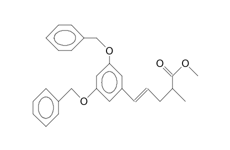trans-5-(3,5-Dibenzyloxy-phenyl)-2-methyl-4-pentenoic acid, methyl ester