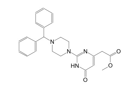 4-pyrimidineacetic acid, 2-[4-(diphenylmethyl)-1-piperazinyl]-1,6-dihydro-6-oxo-, methyl ester