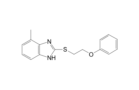 1H-1,3-Benzimidazole, 4-methyl-2-[(2-phenoxyethyl)thio]-