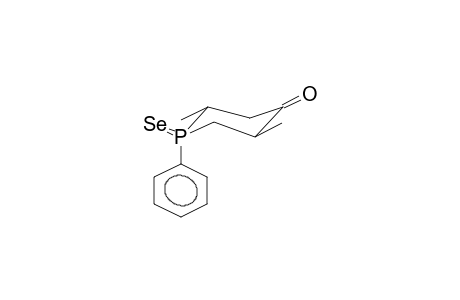 TRANS-1-PHENYL-1-SELENO-2,5-DIMETHYLPHOSPHORINAN-4-ONE (ISOMER 2)