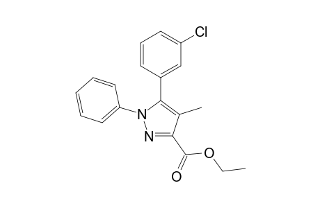 Ethyl 5-(3-chlorophenyl)-4-methyl-1-phenyl-1H-pyrazole-3-carboxylate