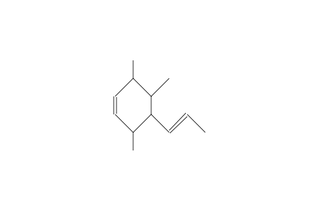 3b,5a,6b-Trimethyl-4a-(trans-1-propenyl)-cyclohexene